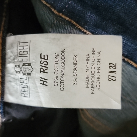 NWOT REBEL8 High-rise Skinny Jeans - Picture 3 of 3